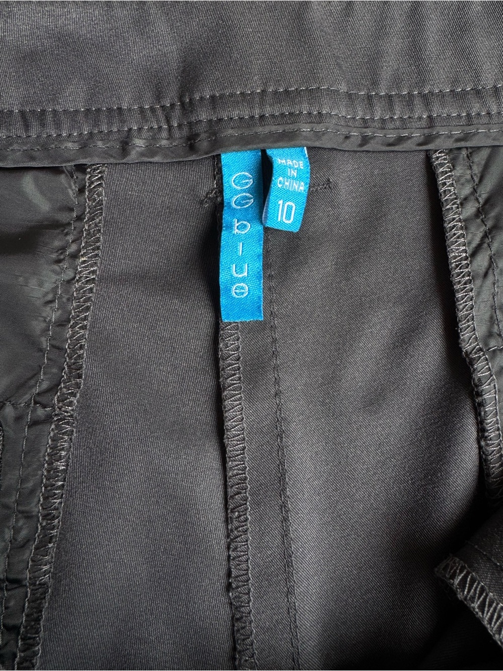Gg Blue Women’s Gray Straight Leg Golf Pants Size 10 Lightweight - Picture 2 of 4